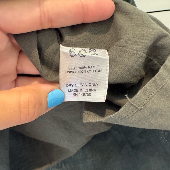 Sea New York Green Smocked Too Ruffle Sleeves Midi Dress size 6 - Picture 7 of 7